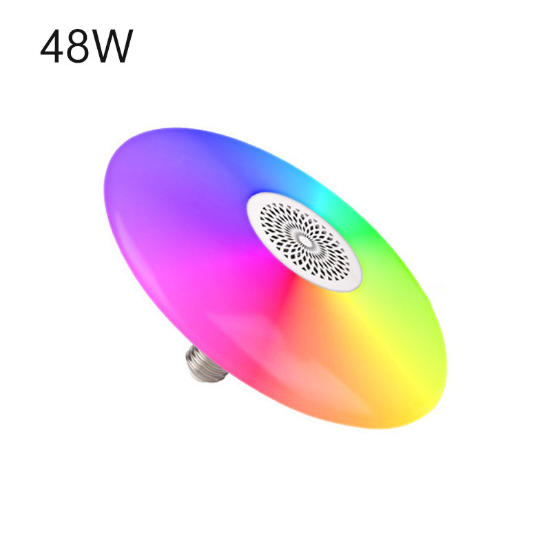 LED Bluetooth スピーカーランプハイパワー Bluetooth 音楽空飛ぶ円盤ランプカラフルなスマートリモコン UFO オーディオランプ|undefined