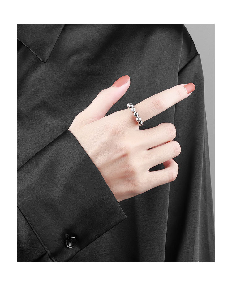 Wholesale Simple Style Geometric Copper Plating Open Rings Anxiety Ring display picture 5