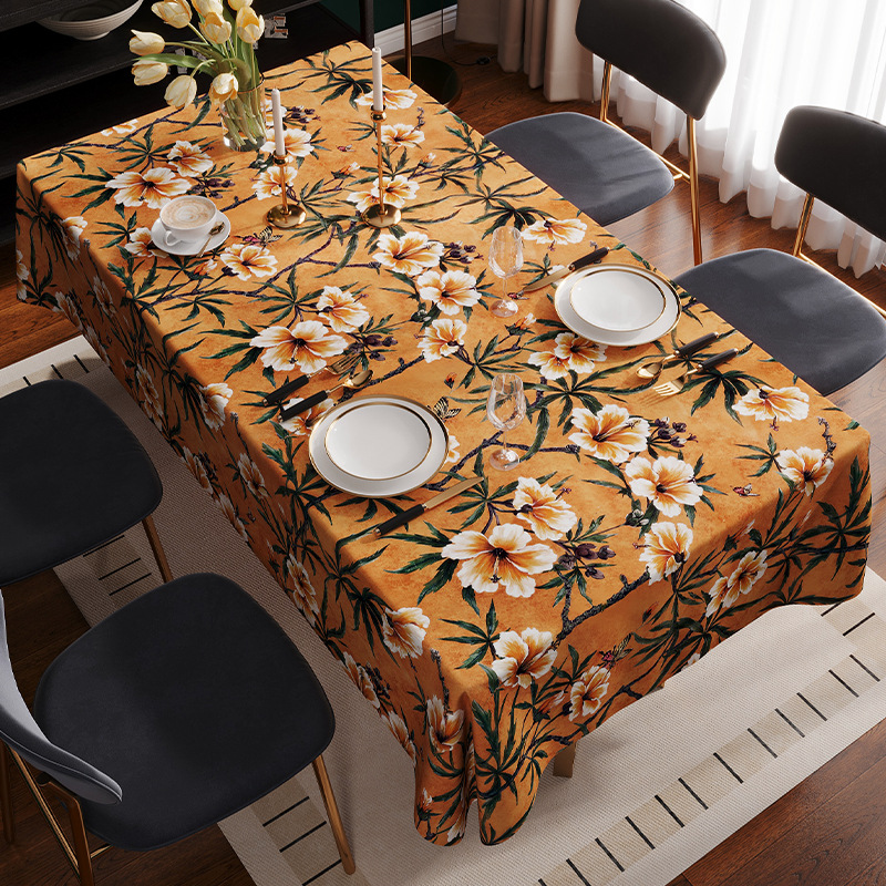 Mantel para Mesa de Comedor y Centro de PVC Impermeable, Resistente al Aceite y al Calor