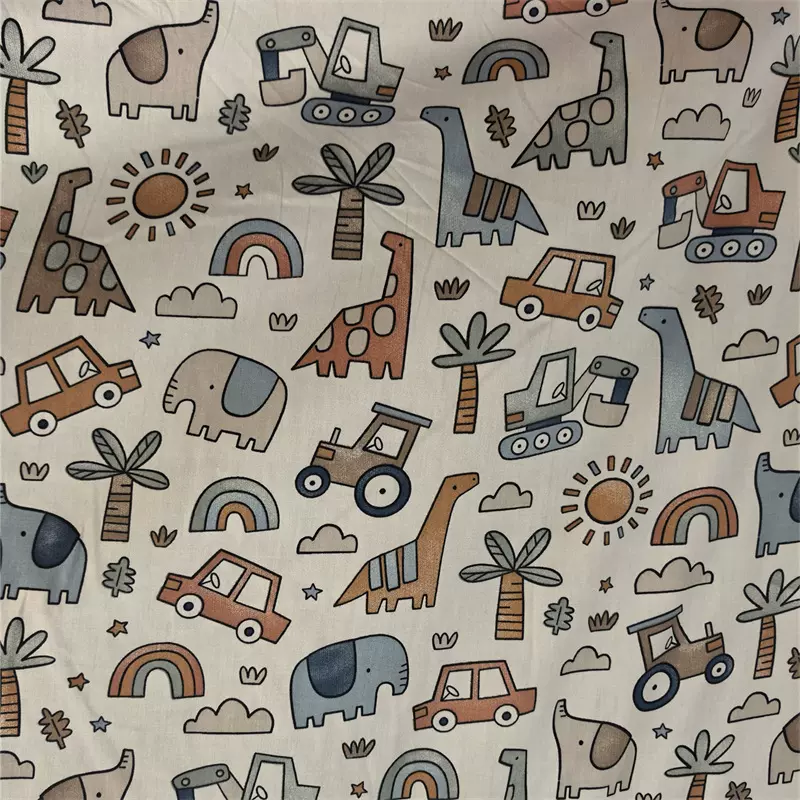 1.6m家居纯棉布料 婴儿被套床品面料卡通棉袄斜纹棉布料 量大优惠