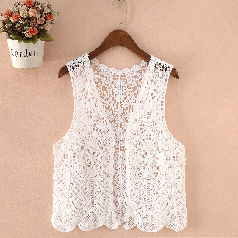 Vest for Women 2025 Summer Thin Loose Waistcoat Cardigan Layered with Skirt Pony Clip Cut Out Vest Outer Wear for Women