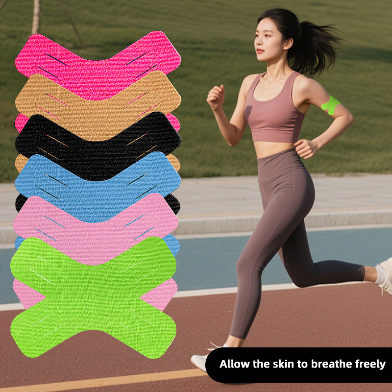 Cross-Border X-Shaped Muscle Patch Fitness Thigh Knee Sports Support Intramuscular Patch Bandage Care Muscle Strap Patch