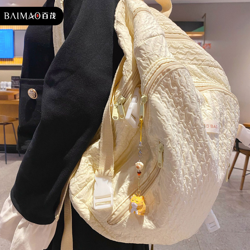 Baimao オリジナルミニ木彫りスタイルニャーニャーキーホルダーかわいい樹脂小さな鼻カップル携帯電話チェーンスクールバッグペンダント|undefined