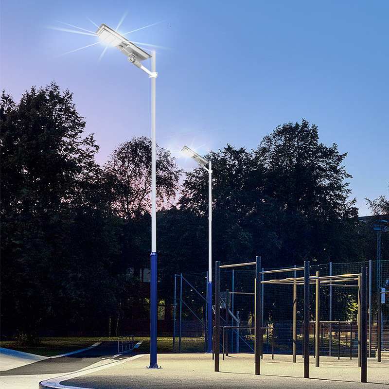 Lámpara de calle integrada solar al aire libre lámpara de jardín impermeable lámpara de inducción del cuerpo humano nuevo proyecto rural iluminación lámpara LED