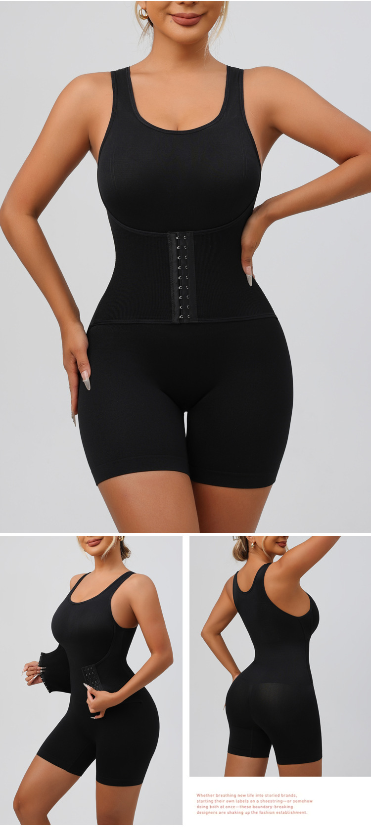 Plus size shapewear-bodysuit för kvinnor med magkontroll_voghion.com
