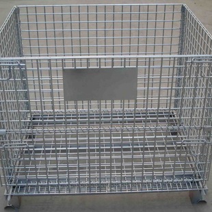 Mobile folding storage cage warehouse heavy cart iron frame iron cage butterfly cage square cage