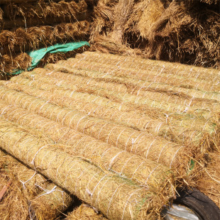 Factory Customized Ecological Blanket Slope Protection Grass Blanket Mining Restoration Greening Processing Oversized Natural Straw Woven Grass Blanket