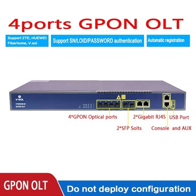 V1600G0/G1 4-портовый GPON OLT 10G Восходящий канал 10G 8-портовый Gpon olt OLT