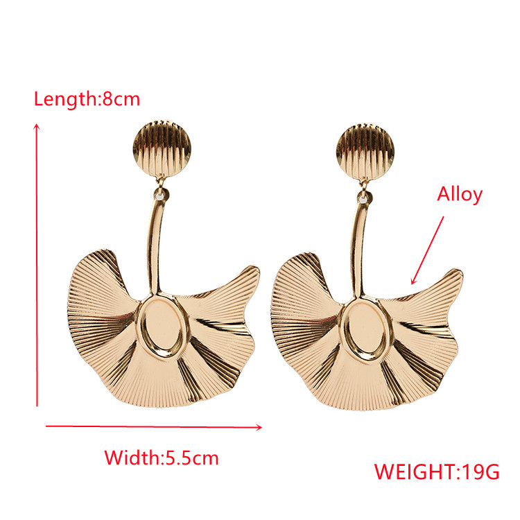 Fashion Ginkgo Leaf Alloy Earrings Wholesale display picture 1