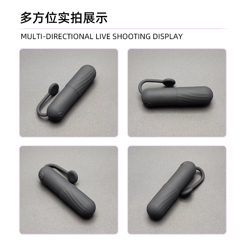 USB-перезаряжаемая вибрирующая пуля, силикон, 10 частот, петля на хвосте, компактный персональный массажер