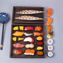 大号仿真日本三文鱼鱼籽寿司饭团食物模型拍摄道具食玩摆件批发
