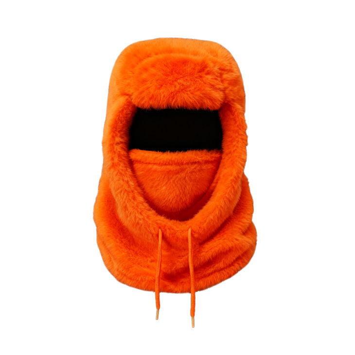 Europa y los Estados Unidos de peluche calentamiento protector de orejas de cuello en invierno máscara de esquí grueso sombrero antiviento para hombres y mujeres
