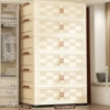 70 side wide storage cabinet cream