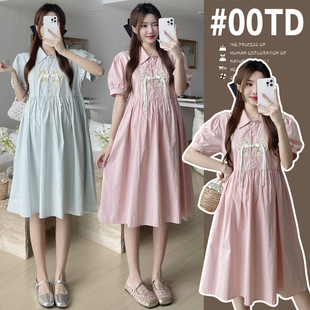 Real shot spot 2024 summer new Chinese style embroidered dress long shirt dress