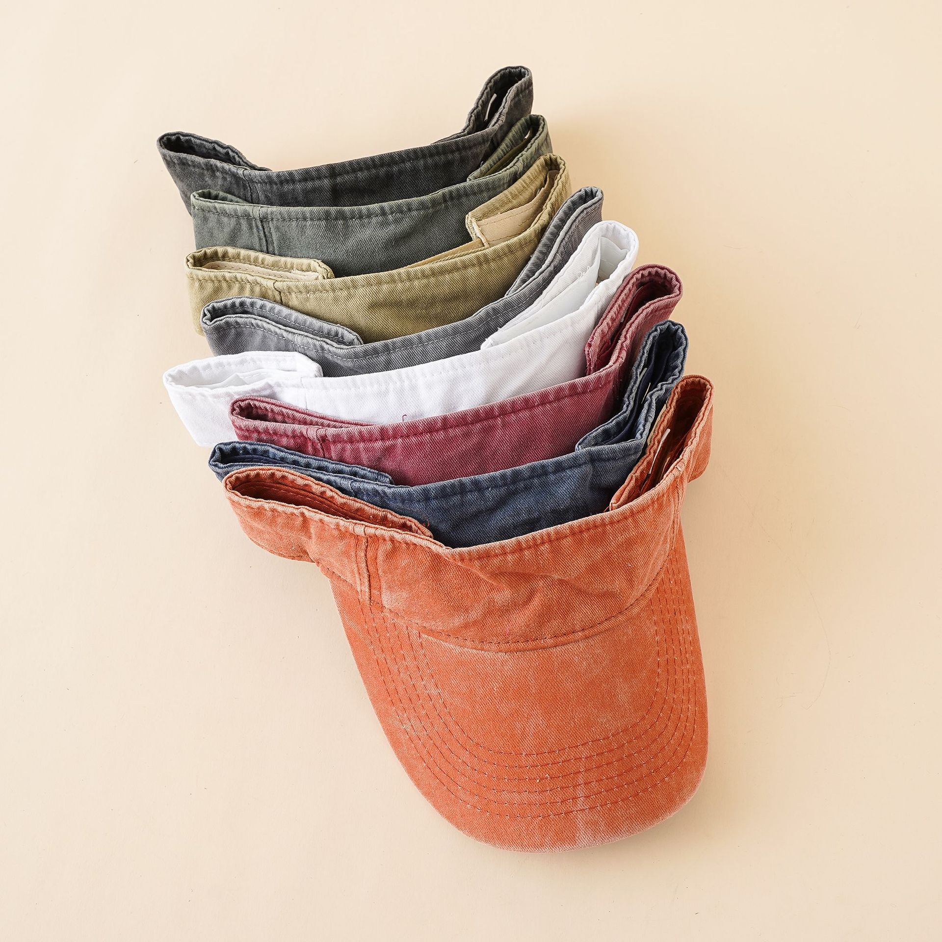 Simple Retro lavado Denim sombrero de copa vacío apenado ala curva a prueba de sol sombrero deportivo pareja sombrero de verano moda casual femenina hombres
