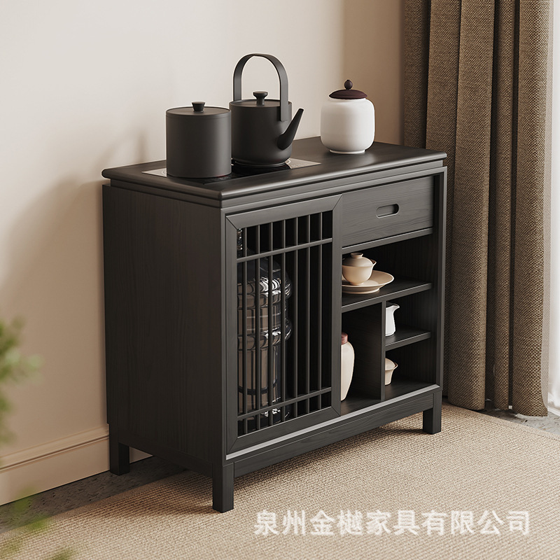 アクリル侘び寂び風無垢材茶テーブルと椅子の組み合わせ、家庭用バルコニー、小規模住宅用茶卓、カスタムメイドのレジャー家具|undefined