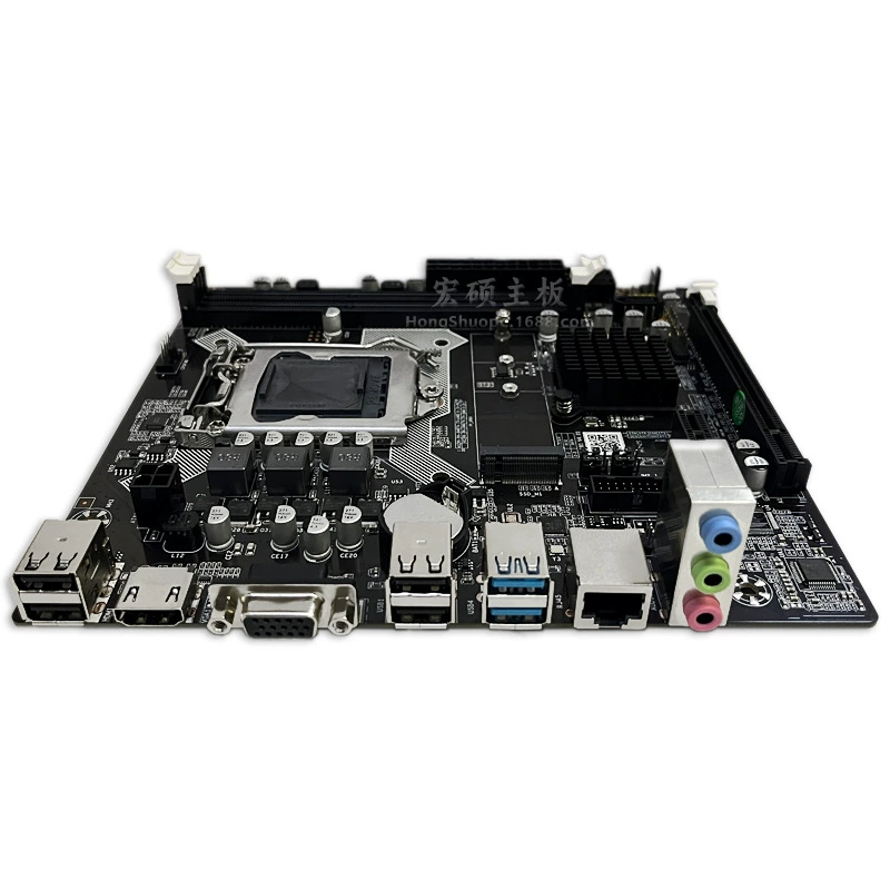 Материнская плата H81 LGA1150 DDR3, HDMI & VGA, M.2, поддержка i3/i5/i7 (17×19 см)