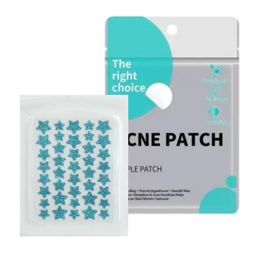 40 pieces of blue-green glitter + green seal bag