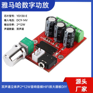 Yamaha Digital Power Amplifier Module Dual Channel Stereo 2*12W Audio Audio HIFI Amplifier Board DIY