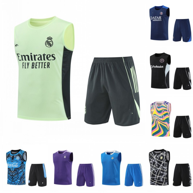 2526 Vest Paris Training Uniform Adult Training Uniform Flamengo Miami Suit Training Uniform Real Madrid Vest