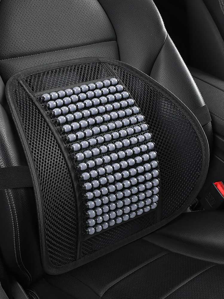 Cross-border car lumbar support summer breathable cushion, cool and breathable truck backrest, office massage waist support pad for car use