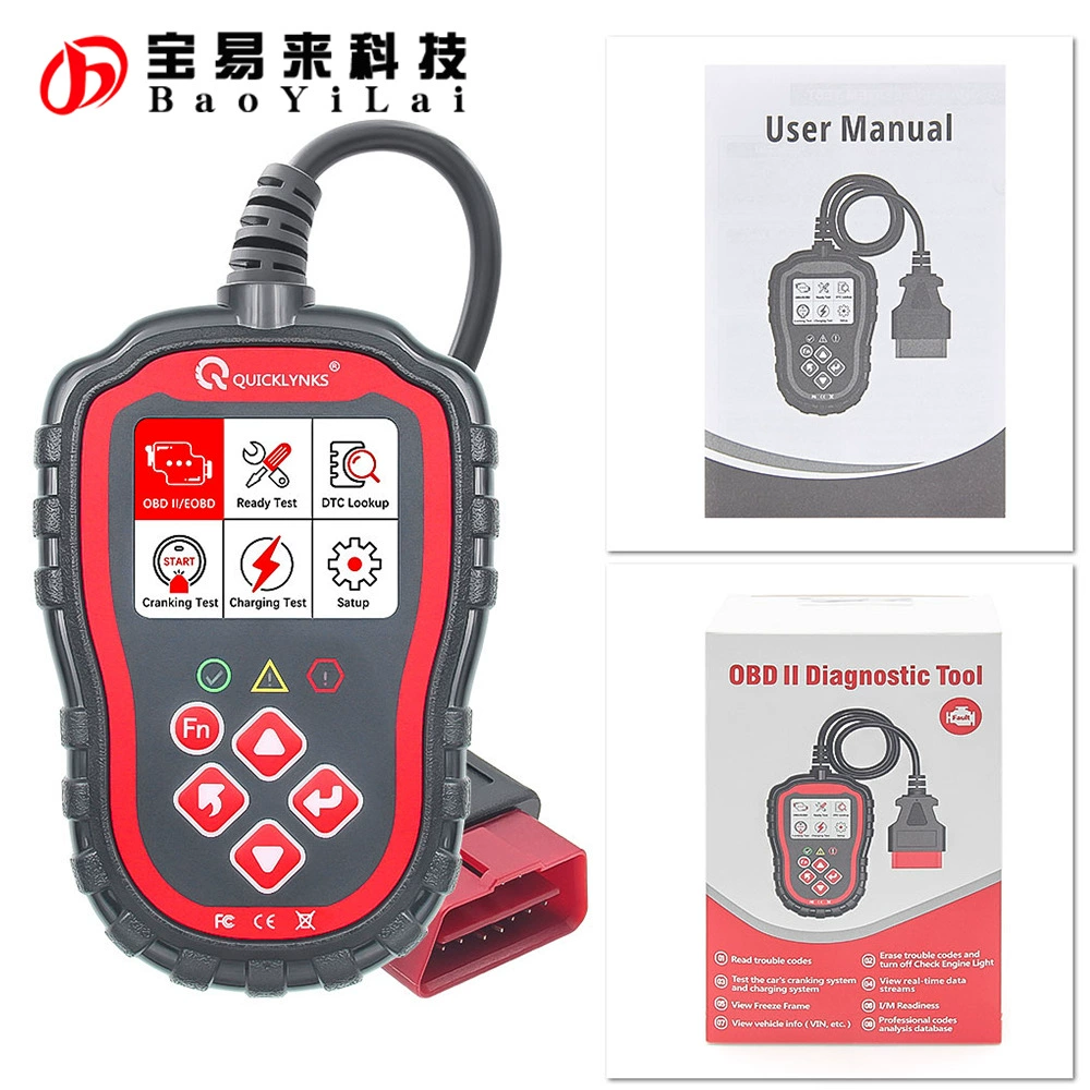 T41 QUICKLYNKS автомобильный считыватель кода OBD Автомобильный сканер быстрого обнаружения неисправностей