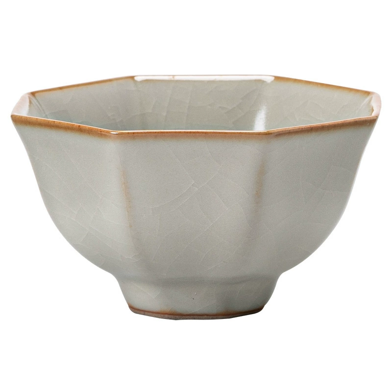 Керамическая чайная чашка Chinese Ru Kiln Tea Cup Master Cup Open Side to Rather Kung Fu Tea Set Ceramics Drinking Tea Cup Home Products