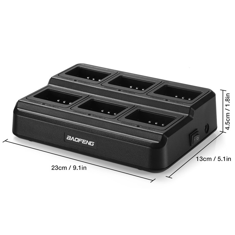 Baofeng baofeng BF-UV5R walkie-talkie cargador multicanal baofeng 5ra handstand de seis vías cargador inteligente litio