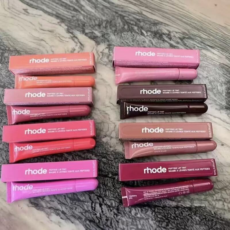 High Version Rhode Lipstick Hailey Hailey Lip Moisturizing Color Lip Glaze Colored Lip Glaze Lipstick Cosmetics