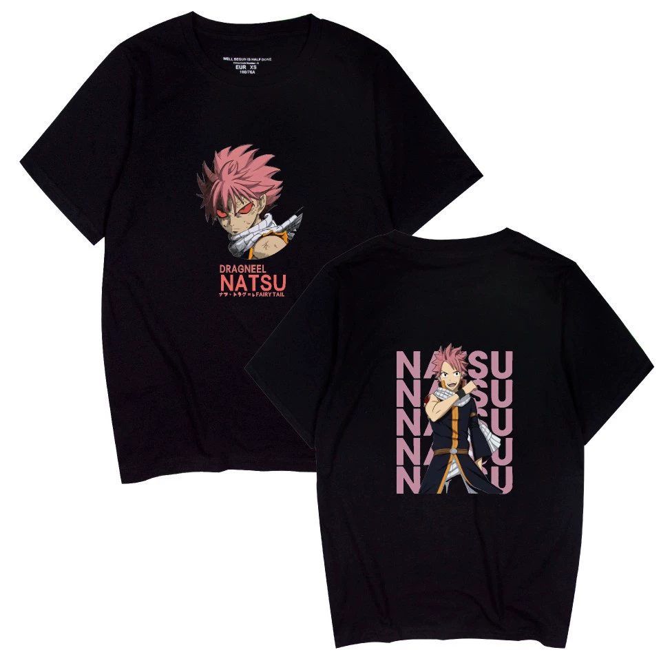 Мультяшный японский комикс новый товар Fairy Tail Fairy Tail Внешняя торговля периферийный экспорт кроссбордер короткий рукав футболка для мужчин и женщин