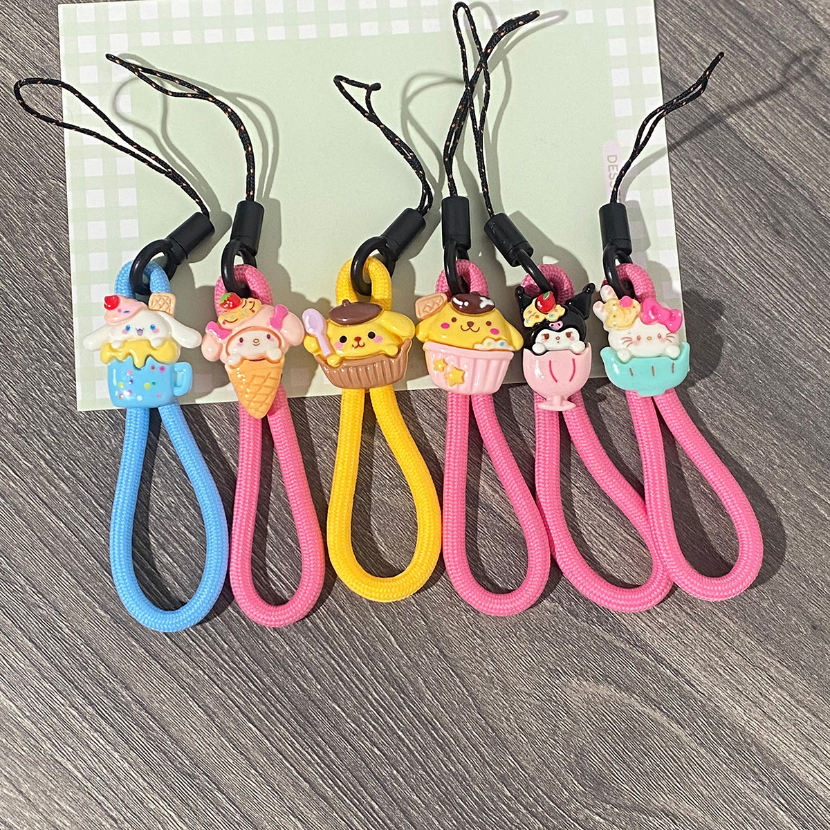 短款手机挂绳指环绳卡通可爱创意U盘钥匙挂饰手机防丢绳挂手指绳