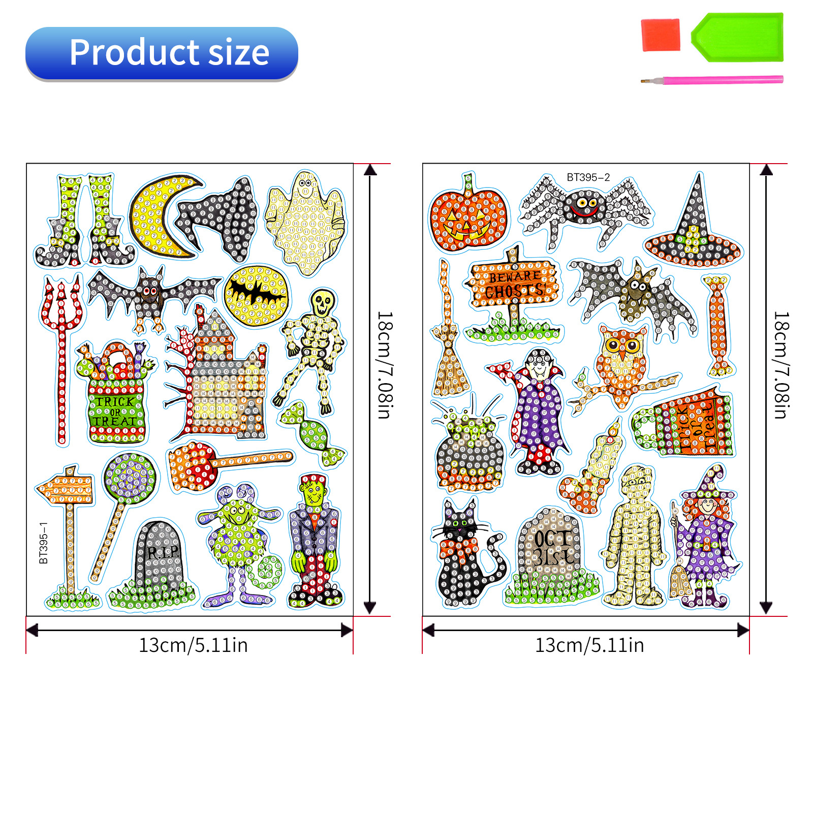 Navidad pintura de diamantes pegatinas al azar niños bricolaje dibujos animados hechos a mano pegatinas de pared de Santa Claus pegatinas de regalo de diamantes