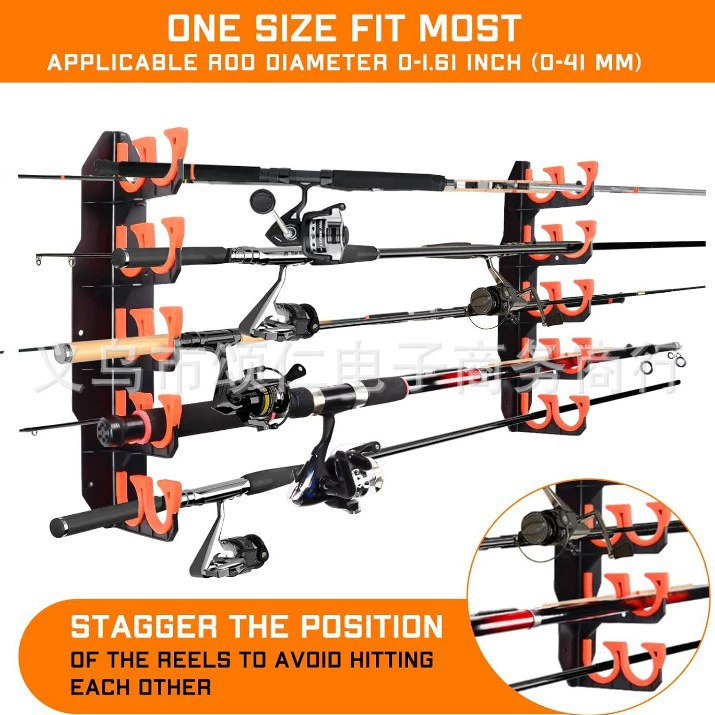 Трансграничный новый Fishing Rod Holder for Garage Подставка для удочки