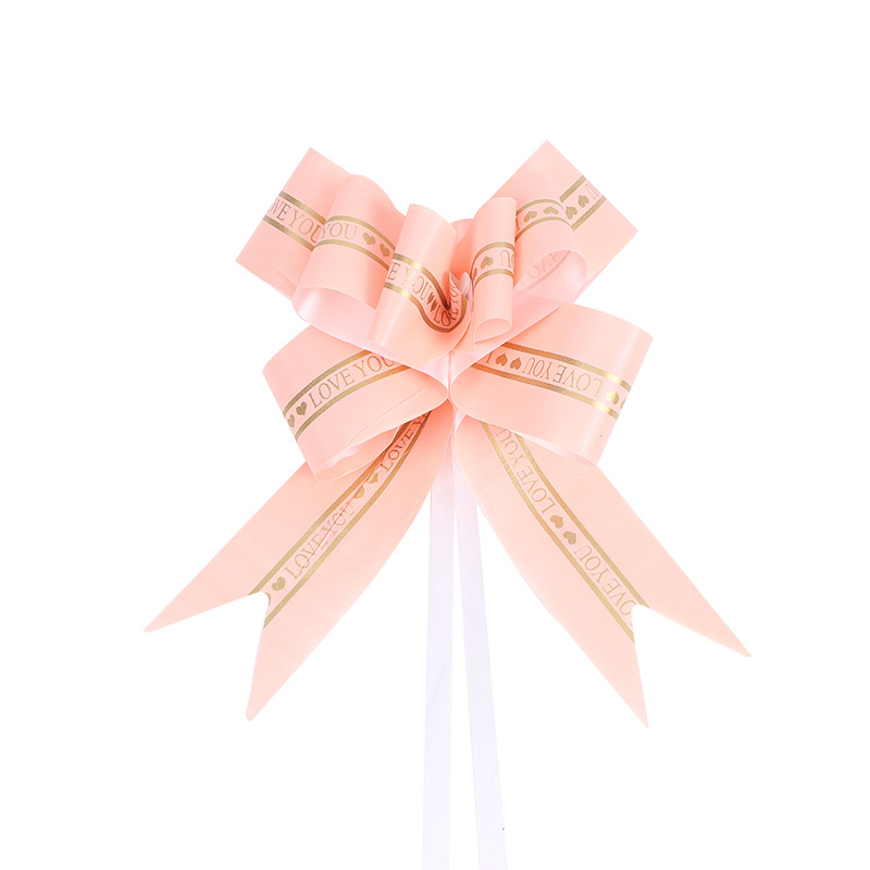 Diseño de boda al por mayor elegante amor eterno mano tire flor puerta tire flor 50 regalo flor embalaje arco cinta