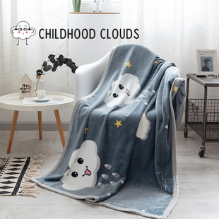 Blanket Office Nap Winter Thickeneded Leg Blanket Flannel Coral Velvet Single Kidsren's Nap Quilt