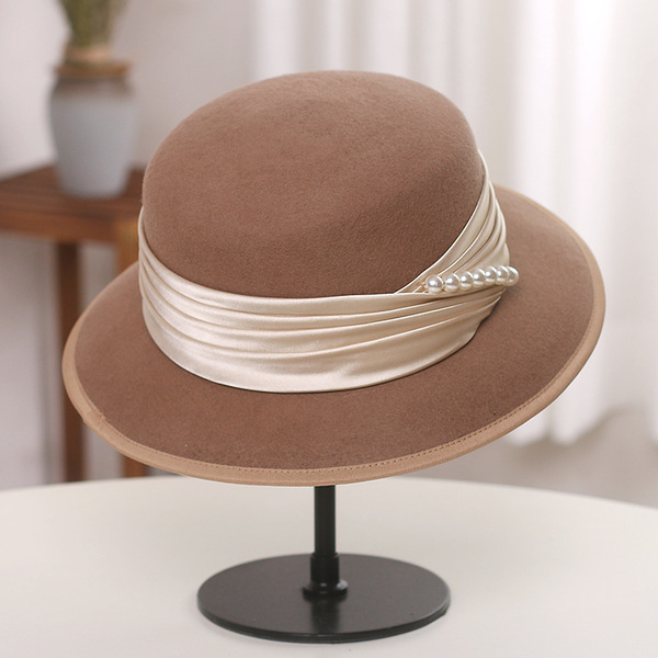 French light luxury flat -top wool woolen woolen hats female autumn…