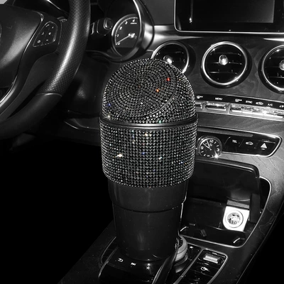 mini trash can central control – Car storage bag/box - black-diamond