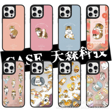 CASE联名马卡龙小猫适用iphone16pro苹果15Pro max手机壳12防摔13