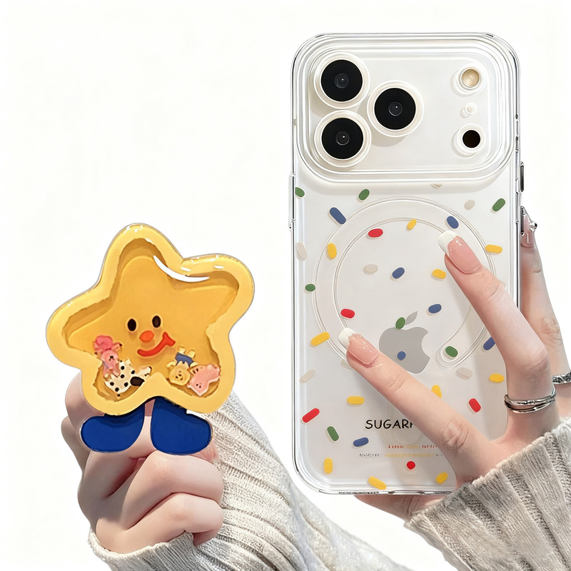 彩色波点苹果17promax手机壳iphone17磁吸17pro带支架Air外壳16|undefined