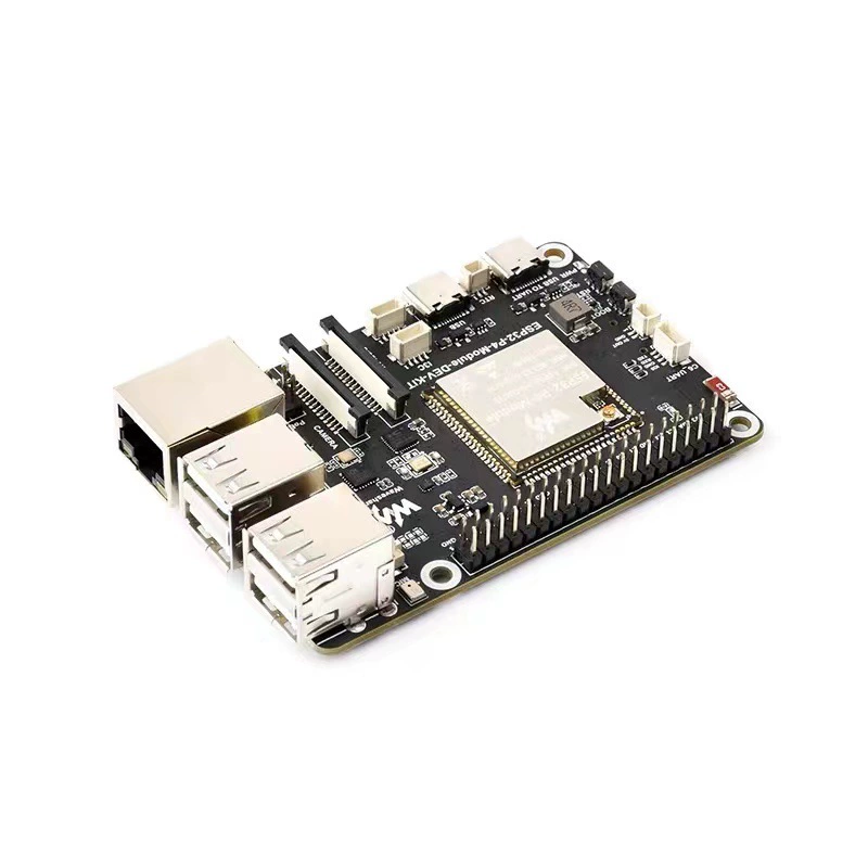微雪 ESP32-P4 模块开发板 ESP32-C6 DSI 屏幕/摄像头/RJ45 100M 网络端口
