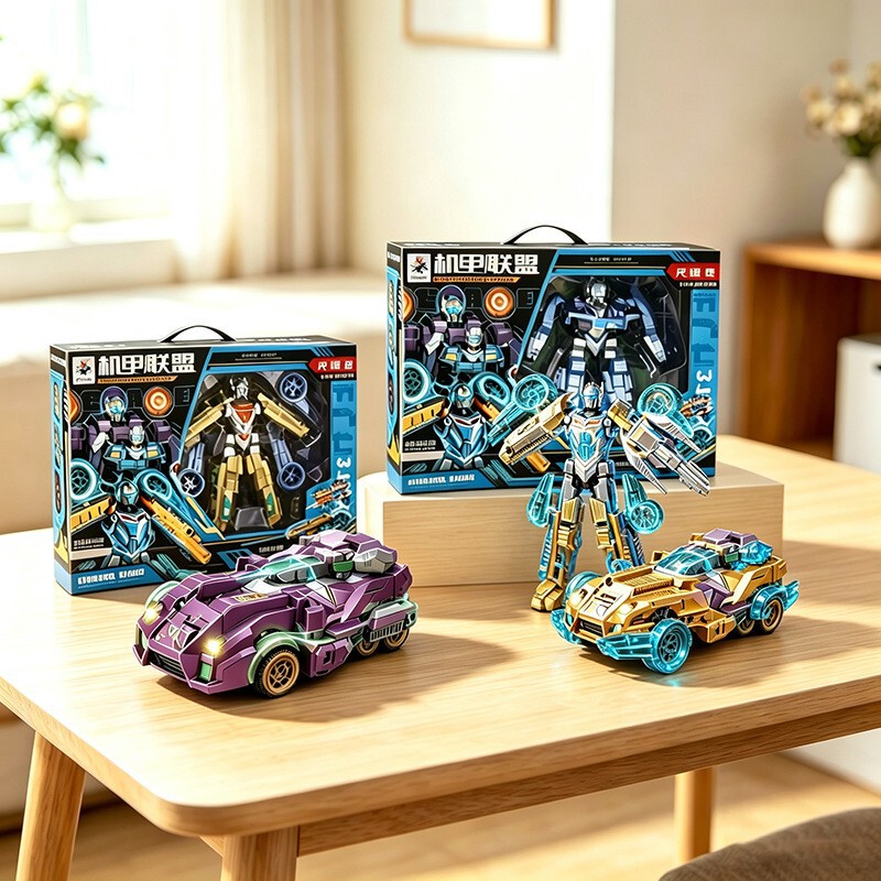 Gift Box Mecha Transforming Toys for Boys Aged 3-6, Boxed Transforming Alliance Robot Stall Toys Gift Box Mecha Transforming Toys for Boys Aged 3-6, Boxed Transforming Alliance Robot Stall Toys