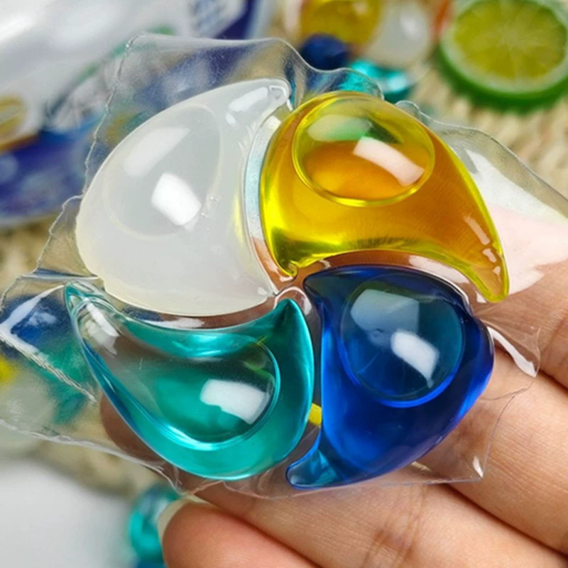 15 г концентрированных четырехкамерных стиральных шариков с длительным ароматом, глубоким очищением и обеззараживанием, стиральные шарики «четыре в одном»