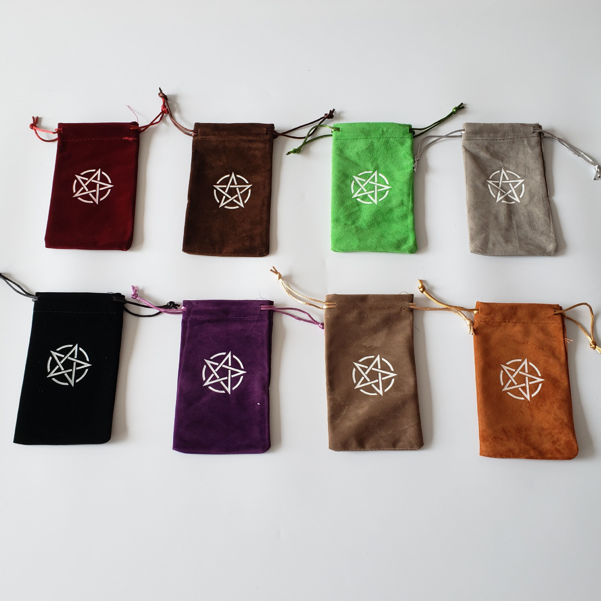 8 Color Velvet Thickened 10.4×6 Tarot Oracle Card Storage Bag_voghion.com