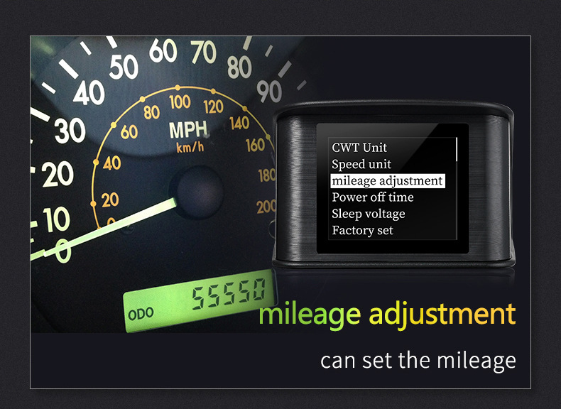 HUD Head-Up Display P10 Car LCD Speedometer Turbo Pressure OBD2 Multifunctional HUD Instrument