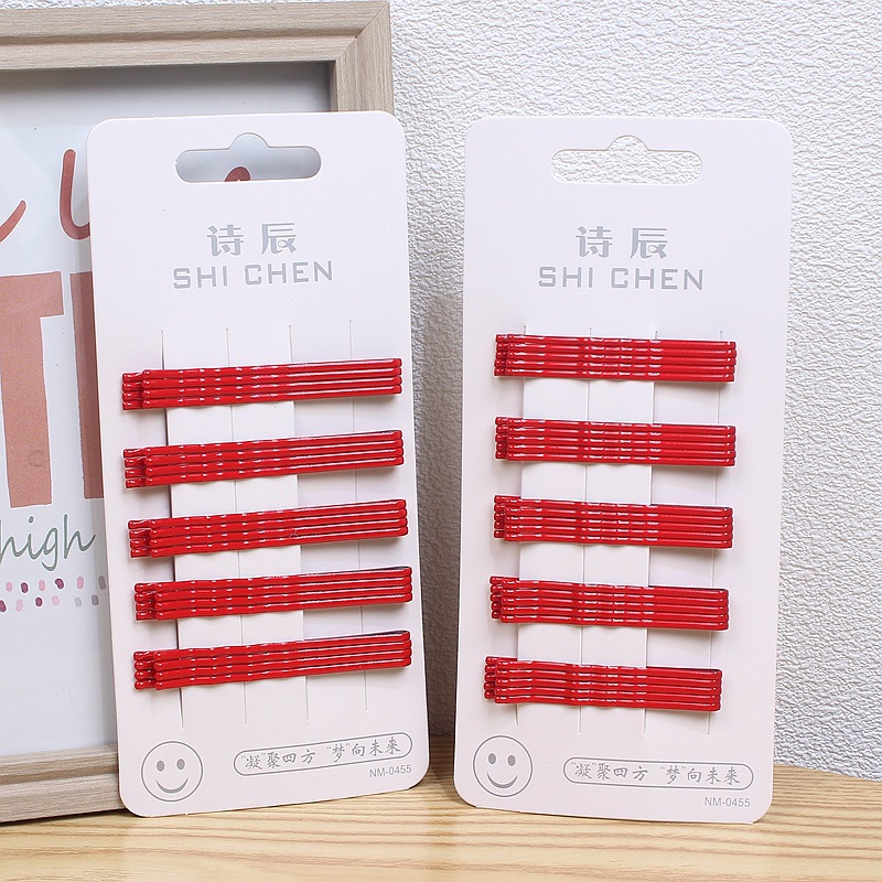 Red festive hairgrip