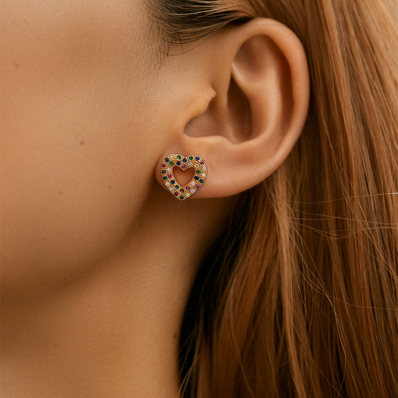 3g Weight Copper Ear Needle Material Drop Earrings Classification 1 Pair Quantity Holiday, Daily Occasion Copper Material Heart Shape Pattern Women's Gender Plating Design Casual, Elegant Style 1 Pair Casual Elegant Heart Shape Plating Copper Drop Earrings 23