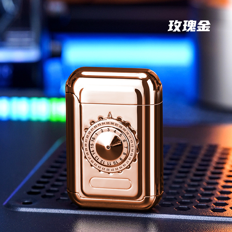 CL2503转盘陀螺分体式红焰防风打火机滚轮感应点火礼品礼物打火机|undefined