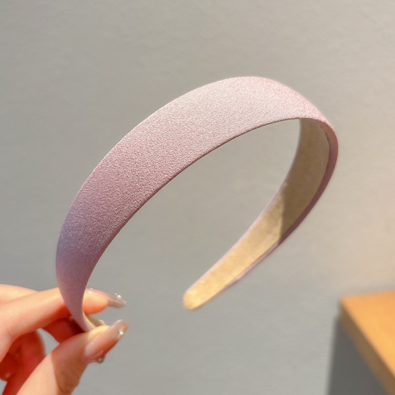 Hermosa y dulce banda de cabello rosa para mujeres, banda de cabello de alta presión craneal, banda de cabello diaria, banda de cabello de niña, tocado de tarjeta de cabello de corazón