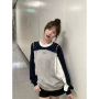 学生撞色春秋高中卫衣
