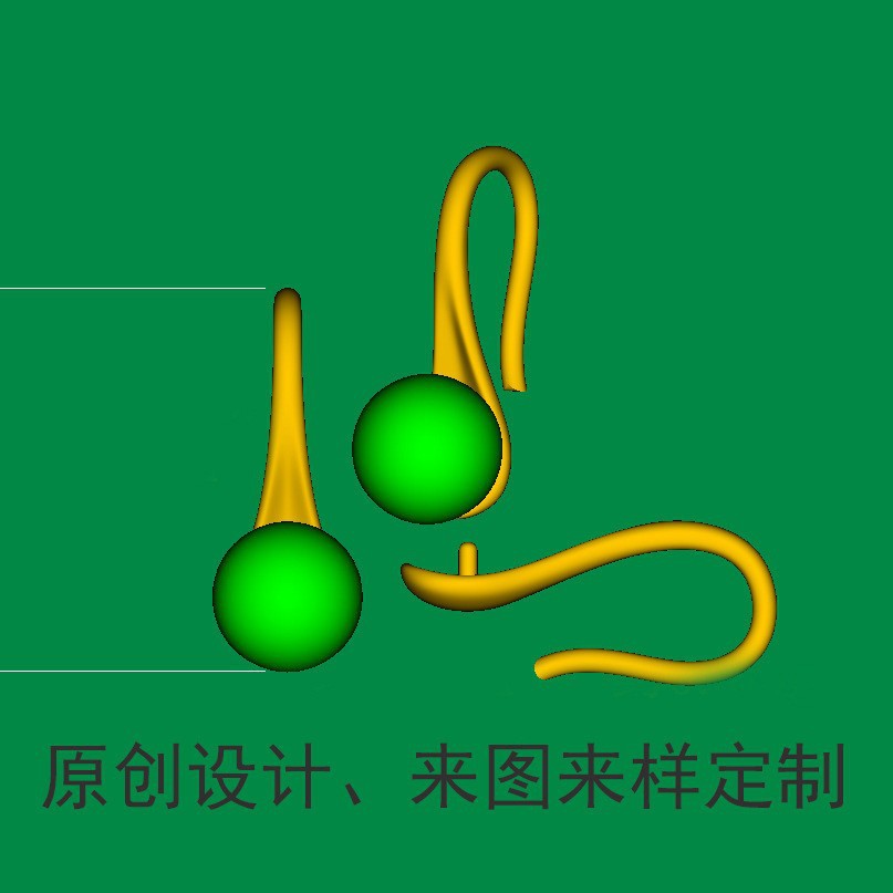 耳饰耳钉耳环纯银加工定制原创设计CAD来图打样个性首饰定做